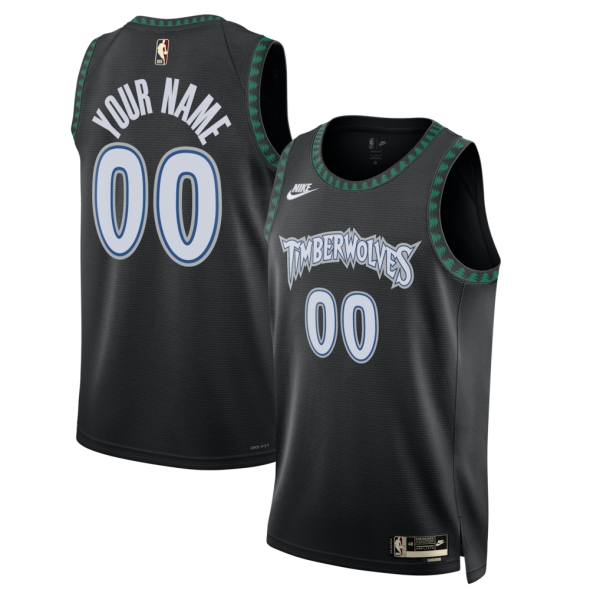 Minnesota Timberwolves Trikot Benutzerdefinierte Nike 2025-26 Classic Edition Schwarz Swingman - Herren Minnesota Timberwolves Trikot Benutzerdefinierte Nike 2025-26 Classic Edition Schwarz Swingman - Herren